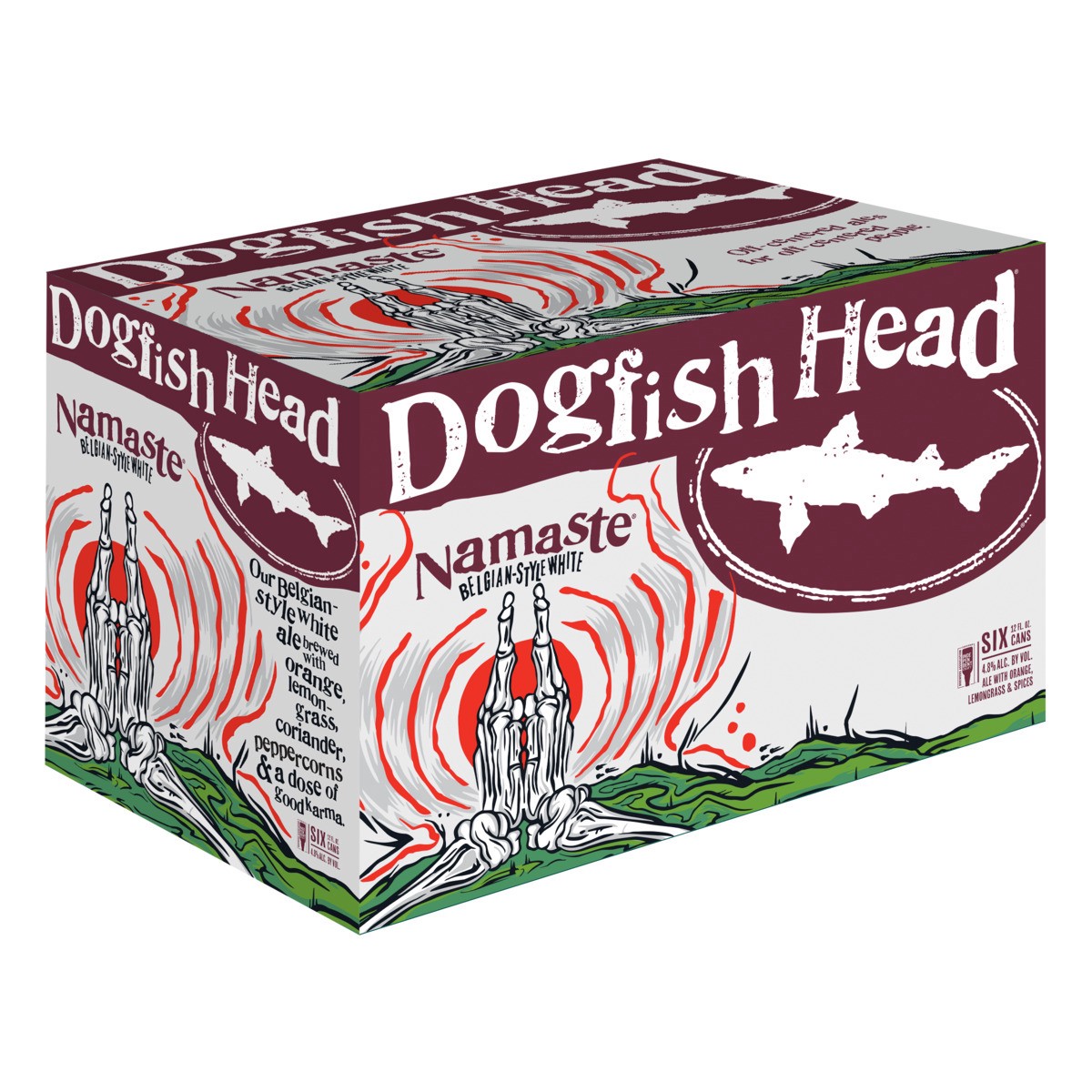 slide 3 of 10, Dogfish Head Namaste White Ale Beer (12 fl. oz. Can, 6pk.), 12 oz