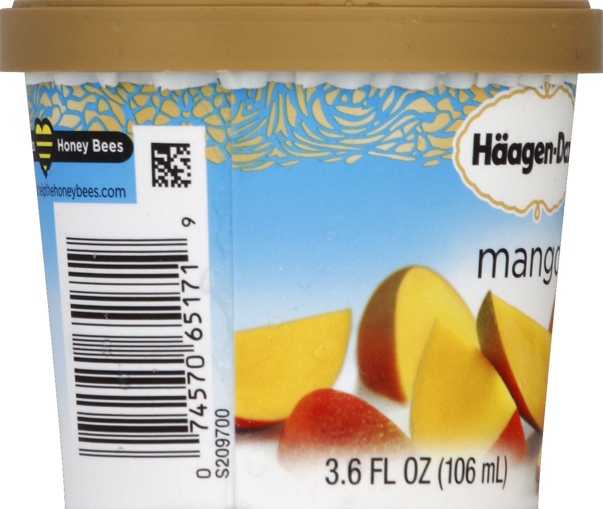 slide 3 of 6, Häagen-Dazs Sorbet, Mango, 3.6 oz