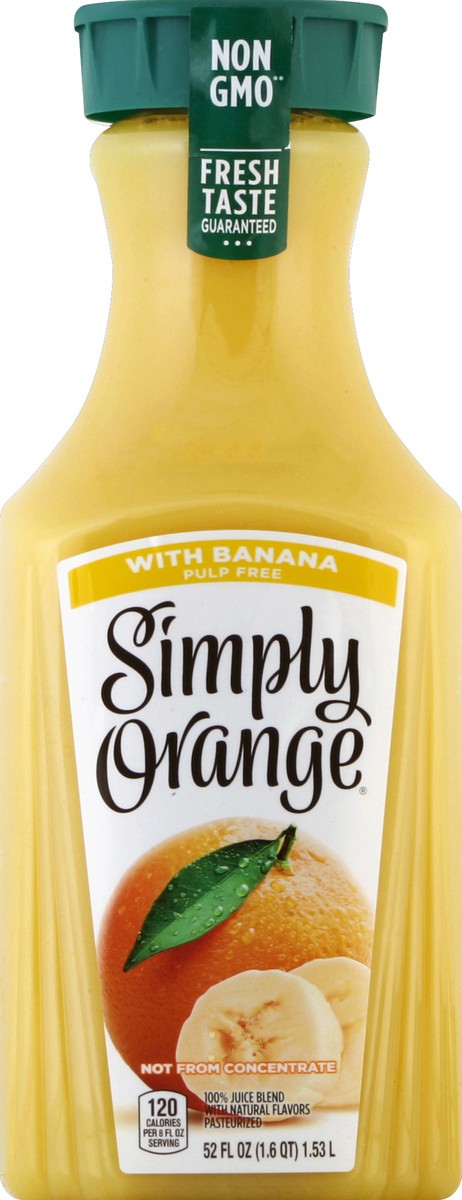 slide 2 of 4, Simply Orange 100% Juice Blend - 52 oz, 52 oz