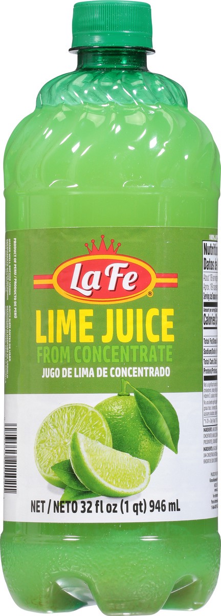 slide 11 of 11, La Fe Lima Juice - 32 fl oz, 32 fl oz