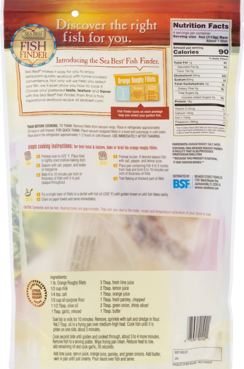 slide 2 of 9, Sea Best Orange Roughy Fillets 16 oz, 16 oz