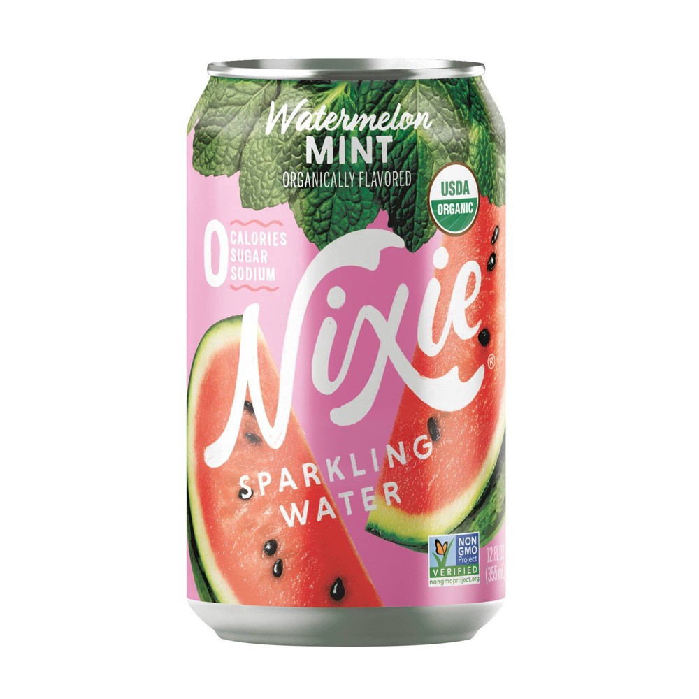 slide 2 of 5, Nixie Sparkling Water Nixie Watermelon Mint Sparkling Water - 8pk/12 fl oz Cans, 8 ct; 12 fl oz