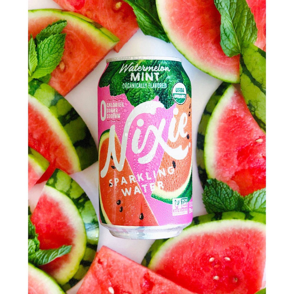 slide 3 of 5, Nixie Sparkling Water Nixie Watermelon Mint Sparkling Water - 8pk/12 fl oz Cans, 8 ct; 12 fl oz