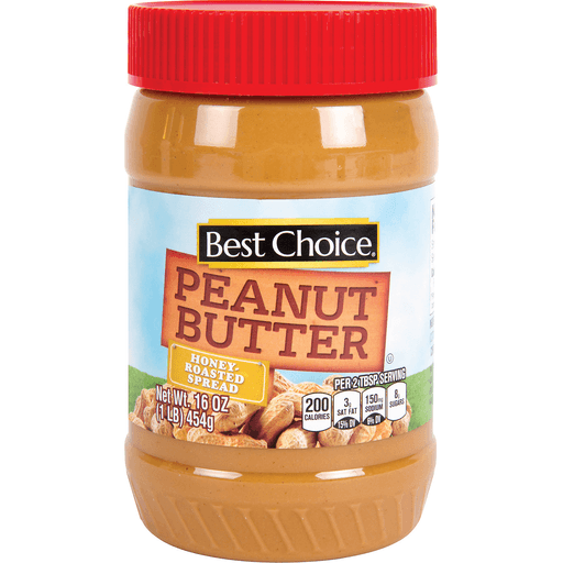 slide 1 of 1, Best Choice Peanut Butter Honey Creamy, 16 oz