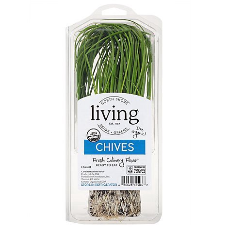 slide 1 of 1, North Shore Chives Organic - Each, 1 ct