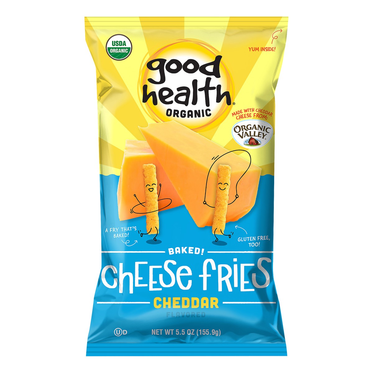 slide 6 of 10, Good Health Baked Organic Cheddar Flavored Cheese Fries 5.5 oz, 5.5 oz