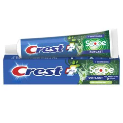 Crest Whitening Plus Scope Outlast Toothpaste, Long Lasting Mint, 5.4 oz