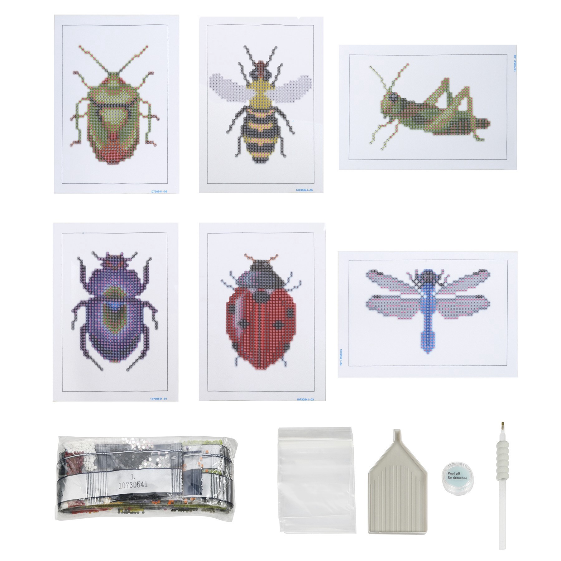 slide 6 of 6, Bugs Diamond Art Kit By Make Market, 4 in x 6 in