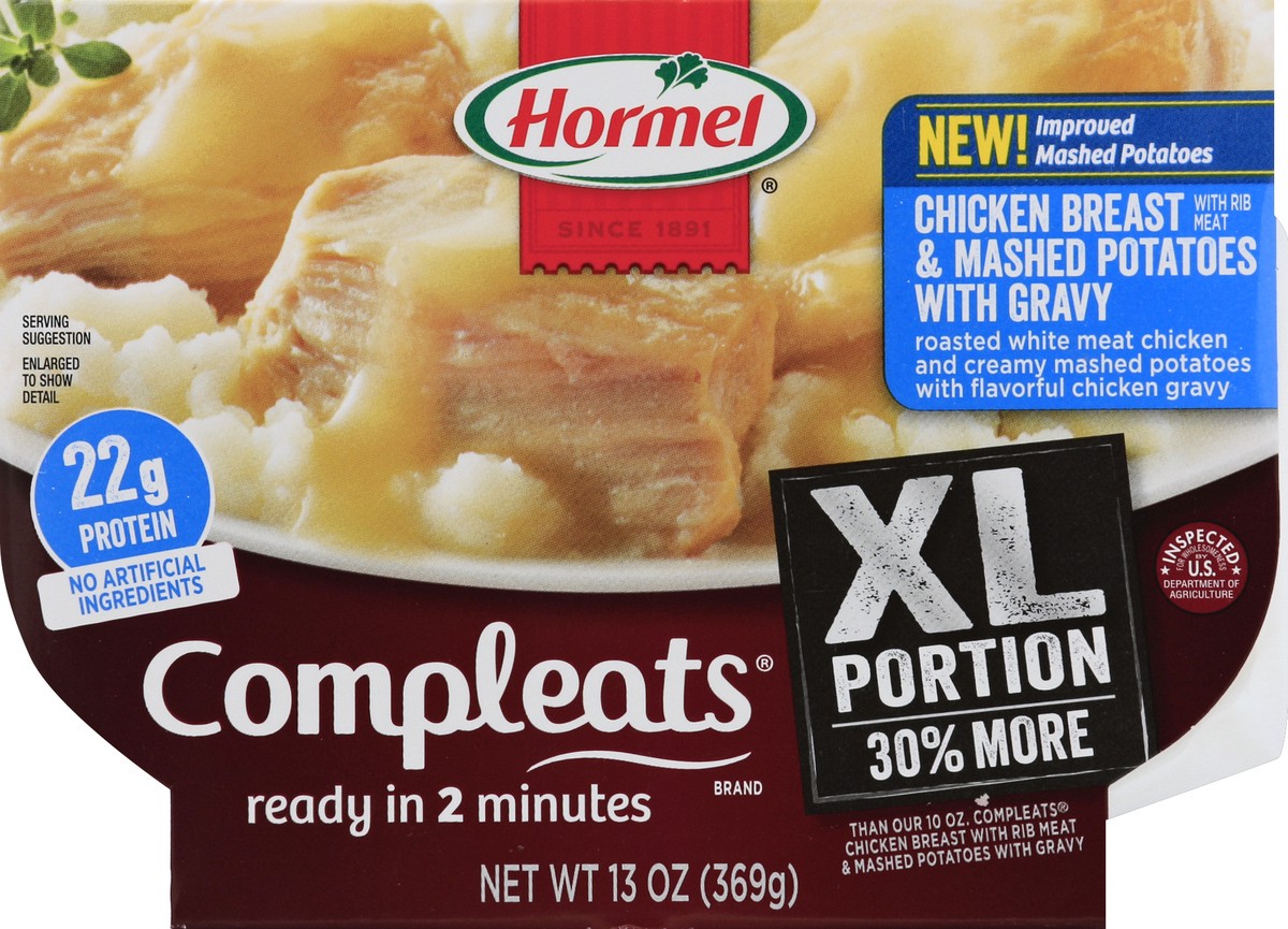 Hormel Compleats Chicken Breast & Gravy, Mashed Potatoes