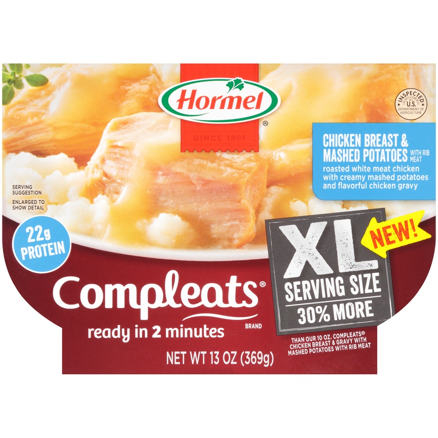 Hormel Compleats Chicken Breast & Gravy, Mashed Potatoes