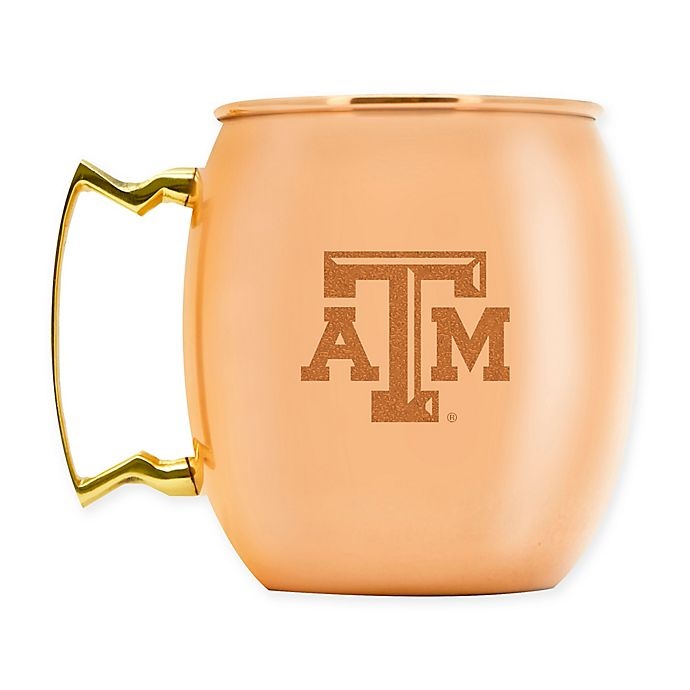 slide 1 of 1, NCAA Texas A&M University Copper Moscow Mule Mug, 16 oz