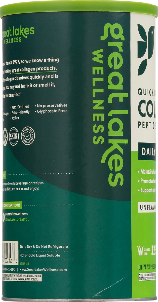 slide 2 of 14, Great Lakes Wellness Daily Wellness Unflavored Collagen Peptides 16 oz, 16 oz