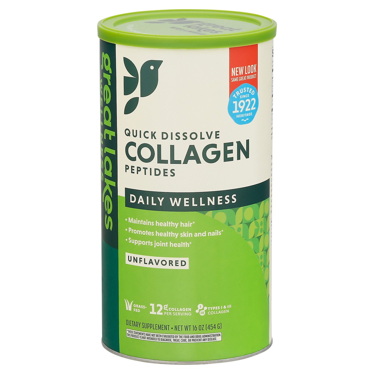 slide 6 of 14, Great Lakes Wellness Daily Wellness Unflavored Collagen Peptides 16 oz, 16 oz