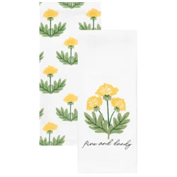 Meijer Corporate Seasonal MCS Spring Dandy Coordinates 2pc Kitchen Towel Set, 16 in x 26 in