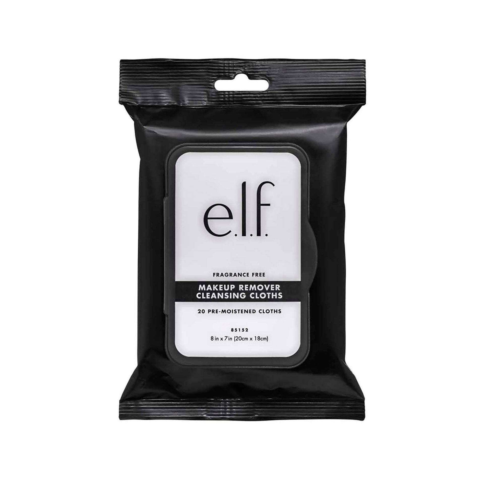 slide 1 of 1, e.l.f. Fragrance-Free Makeup Remover Cleansing Cloths, 20 ct