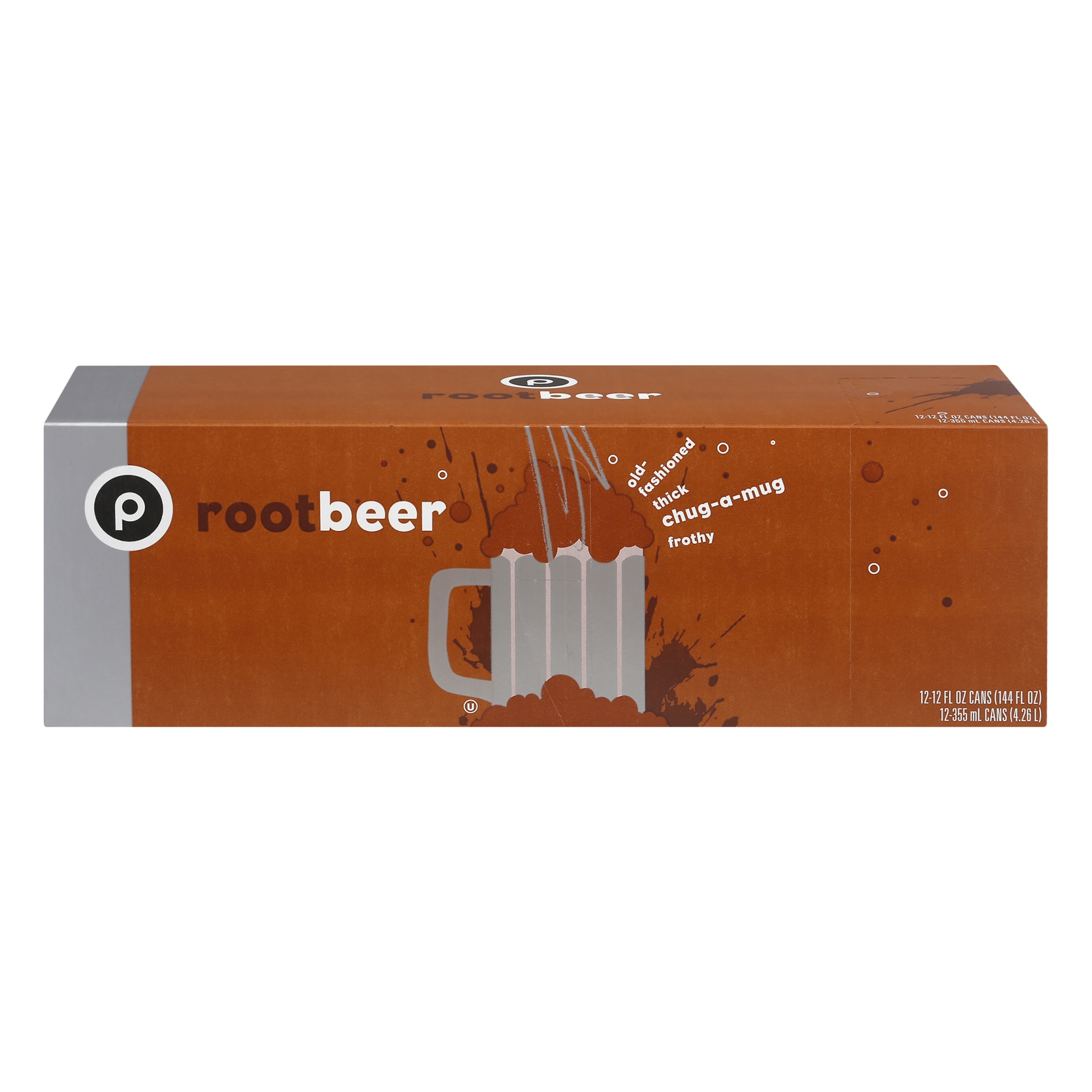 slide 1 of 1, Publix Root Beer Soda, 12 ct; 12 fl oz