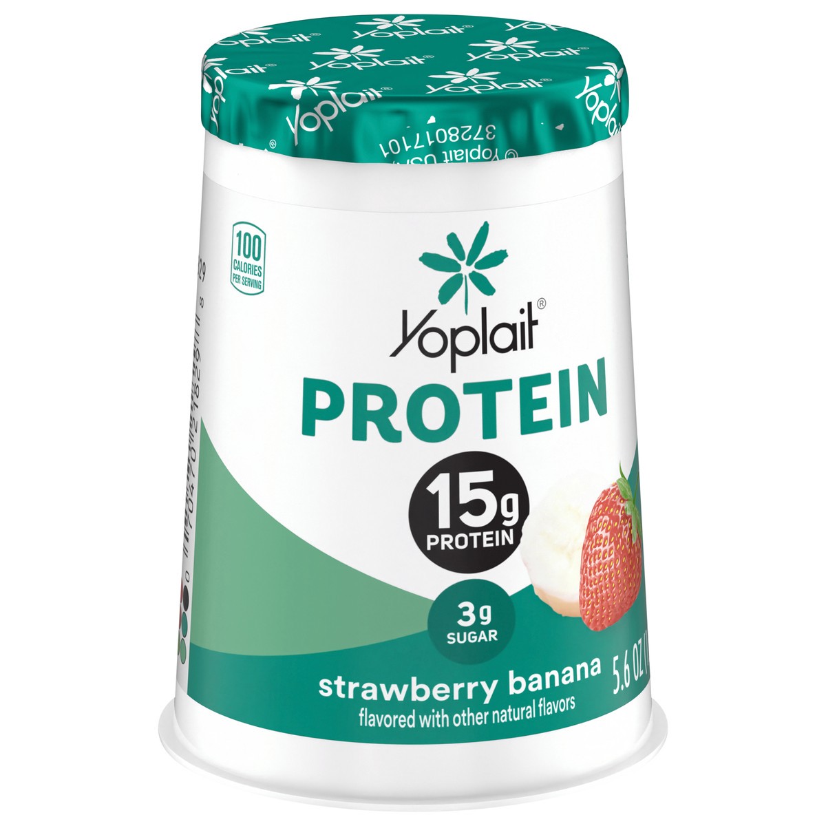 slide 5 of 13, Yoplait Protein Yogurt Cultured Dairy Snack Cup, Strawberry Banana Flavored, Gluten Free Protein Snacks, 5.6 oz, 5.6 oz