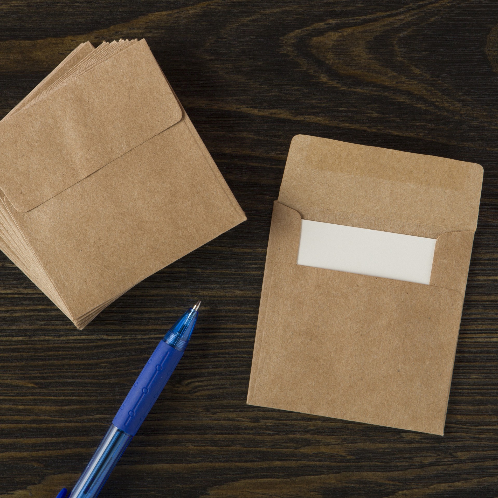 slide 2 of 4, Kraft Blank Envelope By Recollections, 3.25" X 3.25", 3.25 in x 3.25 in