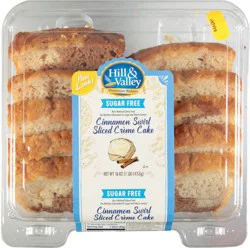 Hill & Valley Sugar-Free Cinnamon Swirl Creme Cake 16 oz