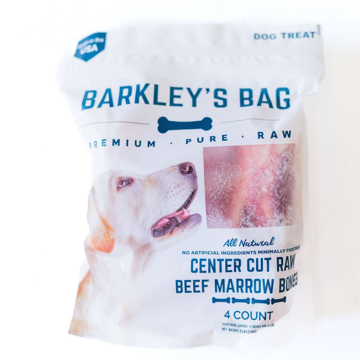 slide 1 of 13, Barkley's Bag Center Cut Raw Beef Marrow Bones Dog Treats, 4 ct