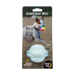 Nite Ize GlowStreak Disc-O Wild LED Ball Dog Toy, X-Small