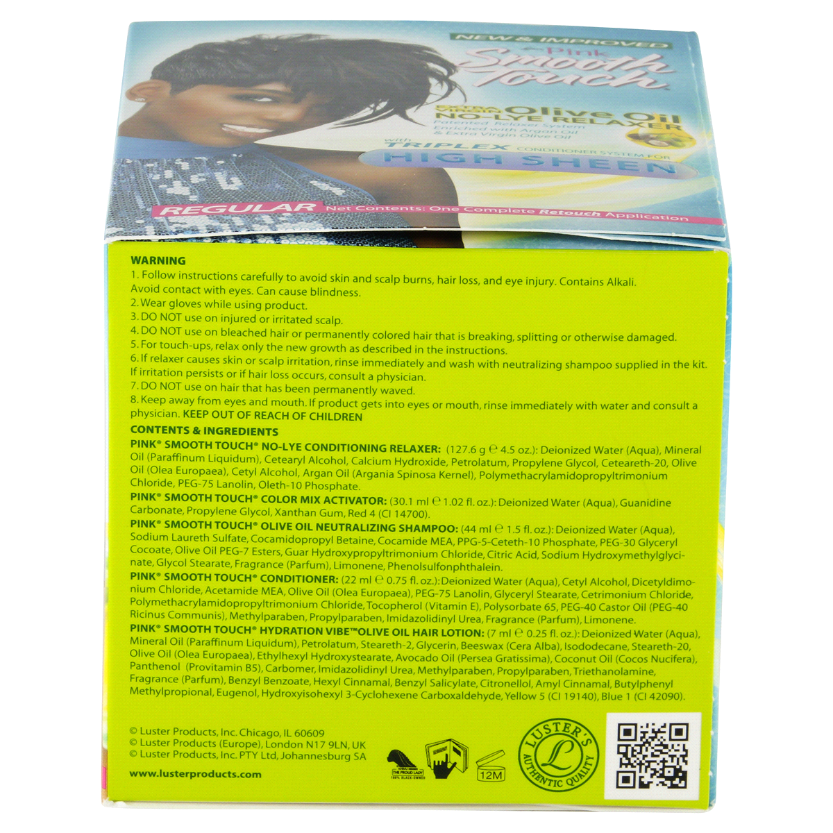 slide 4 of 6, Luster's Smooth Touch Olive Oil No-Lye Regular Relaxer 1 ea, 1 ct