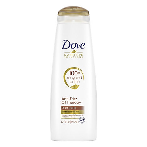 slide 1 of 1, Dove Nutritive Solutions Shampoo Anti Frizz Oil Therapy, 12 oz