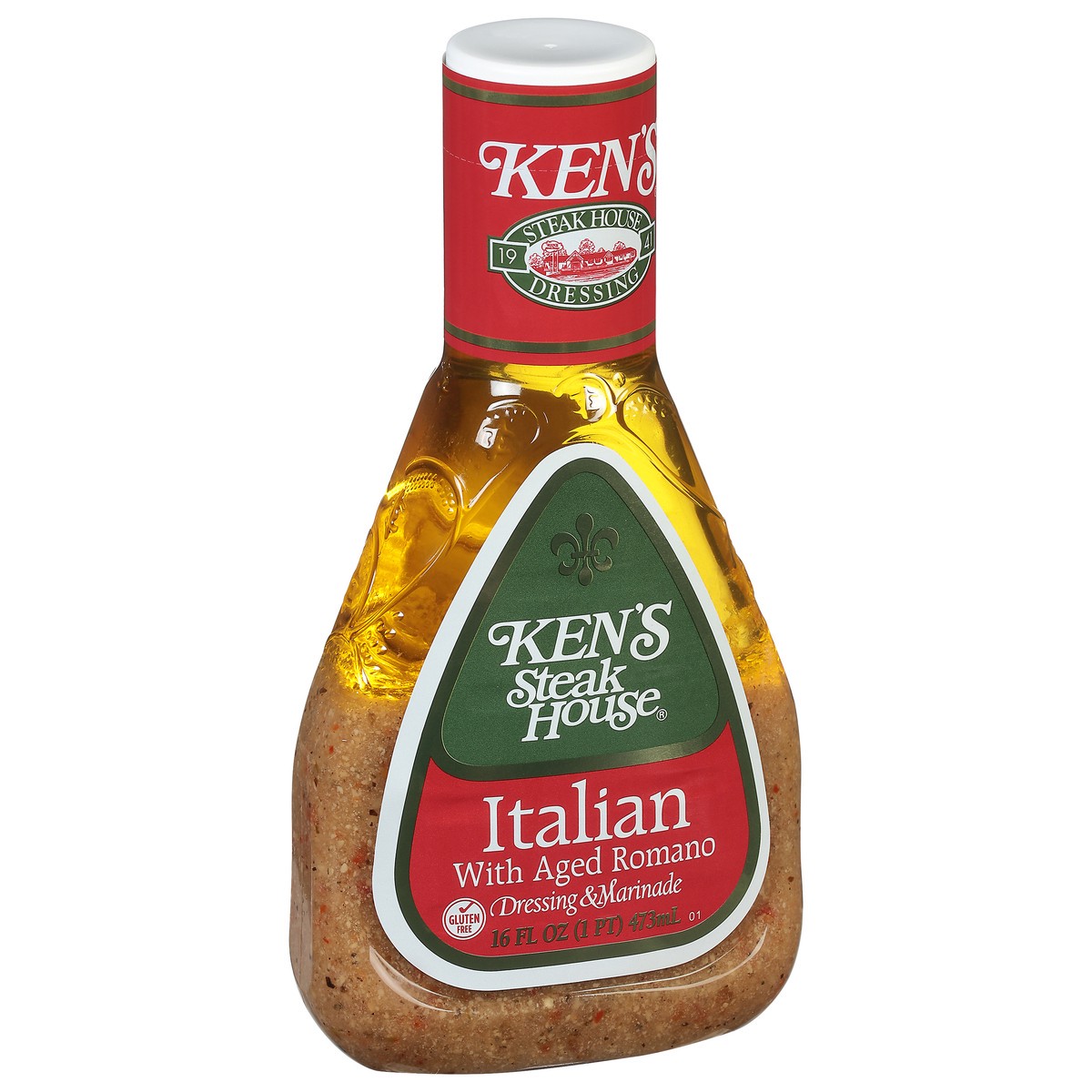 slide 3 of 9, Ken's Steak House Kens Italian Dressing W/Romano, 16 fl oz