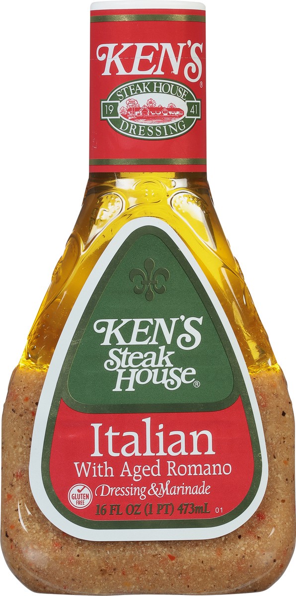 slide 8 of 9, Ken's Steak House Kens Italian Dressing W/Romano, 16 fl oz