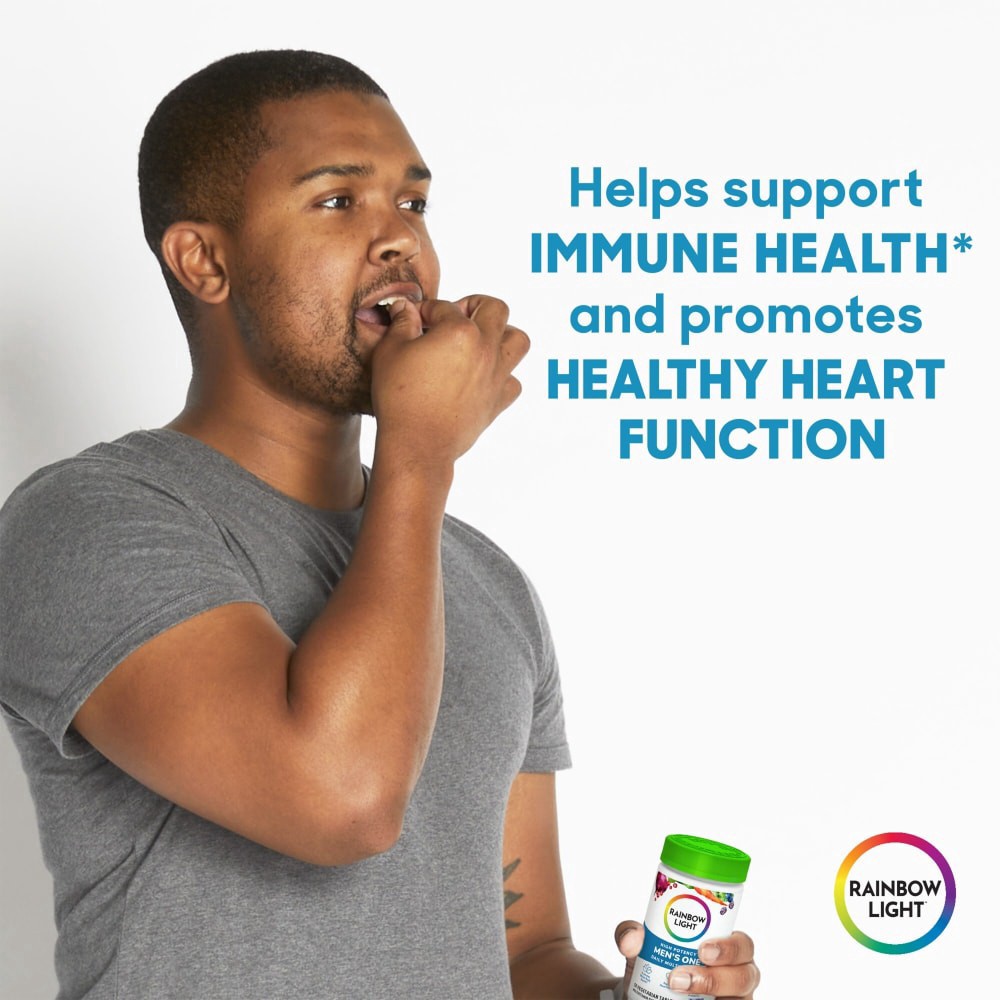 slide 5 of 5, Rainbow Light Men's One High-Potency Men's Daily Multivitamin, 90 Count, 1 Bottle, 90 ct