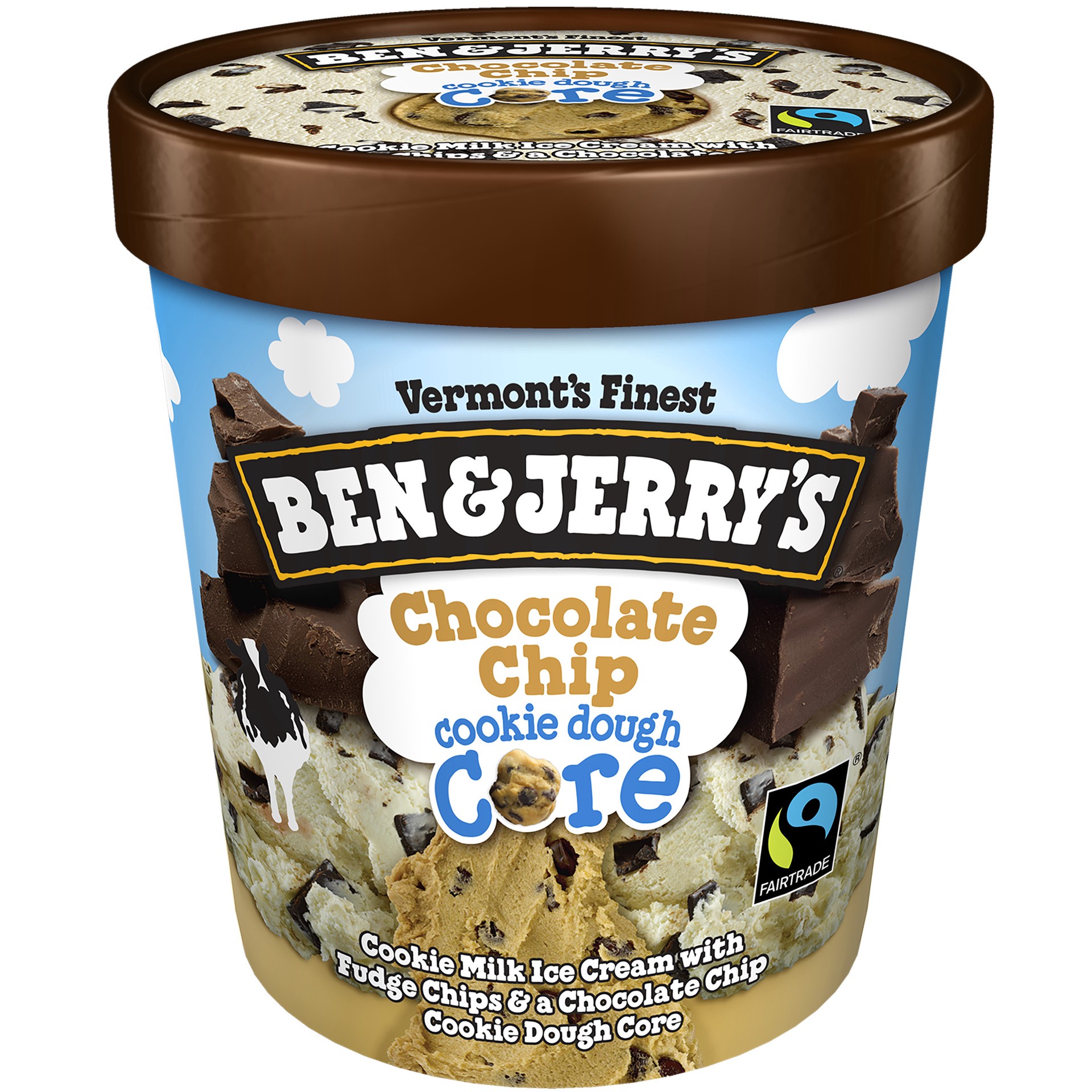 slide 1 of 4, Ben & Jerry's Ice Cream Chocolate Chip Cookie Dough Core, 16 oz, 16 oz