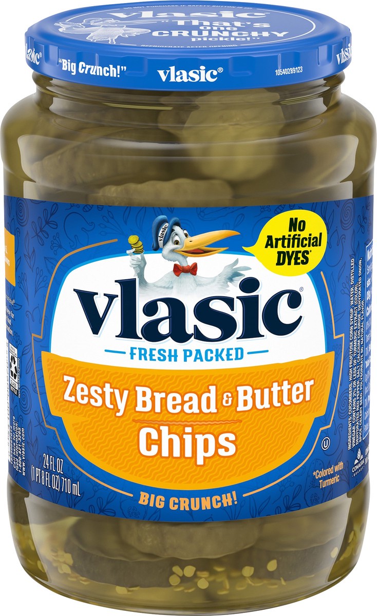 slide 9 of 9, Vlasic Zesty Bread & Butter Chips 24 oz, 24 oz