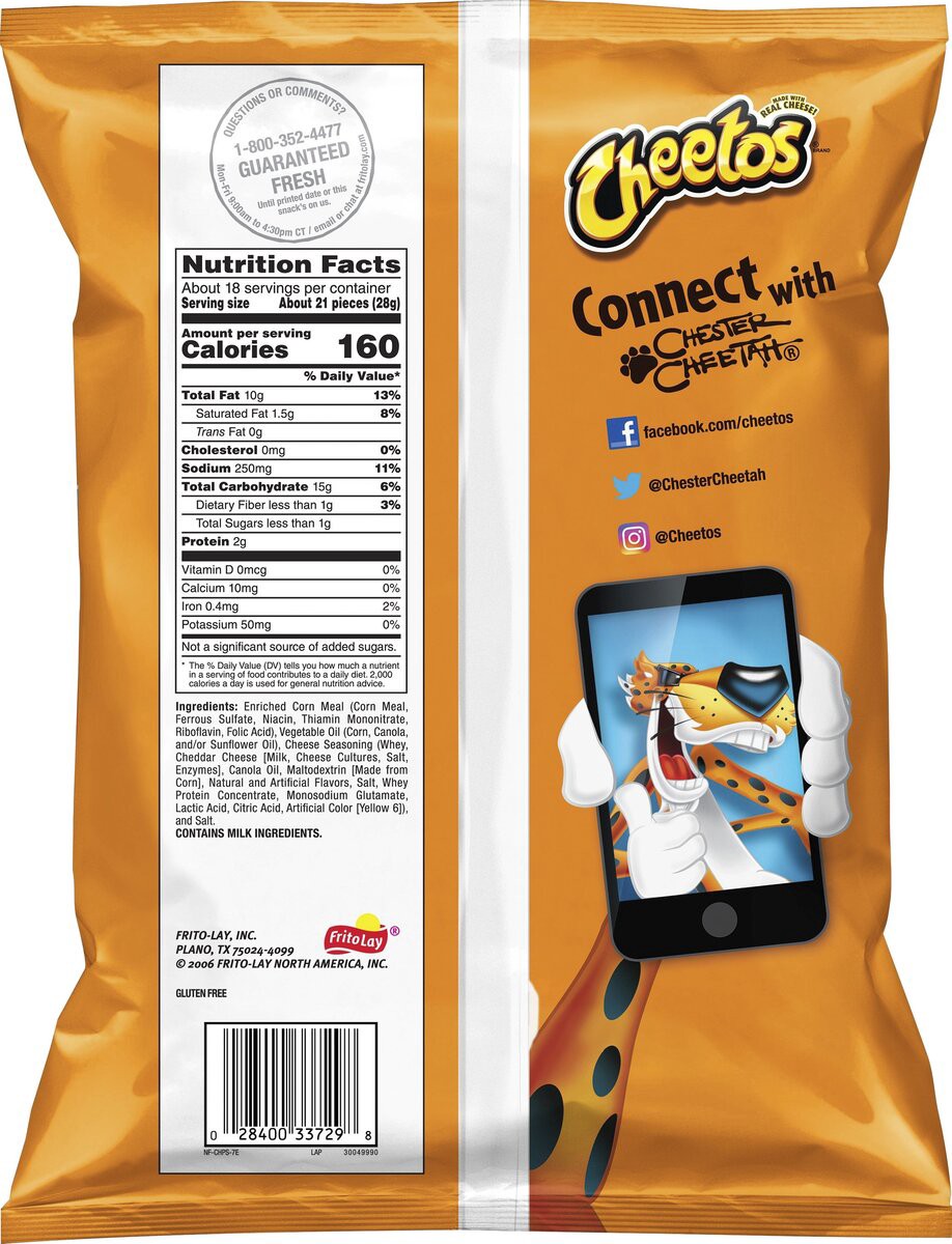 slide 4 of 4, Cheetos Cheese Flavored Snacks, 15 oz