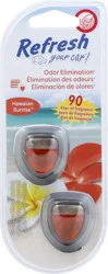 Refresh Your Car! Mini Diffusers (Hawaiian Sunrise Scent, 2 Pack)