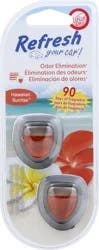 Refresh Your Car! Mini Diffusers (Hawaiian Sunrise Scent, 2 Pack)