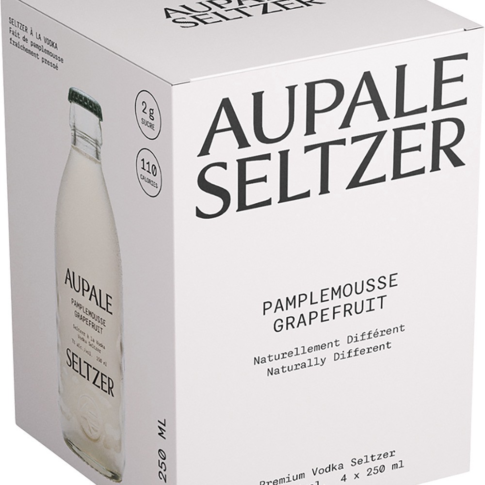 slide 1 of 1, Aupale Vodka Grapefruit Seltz, 4 ct; 250 ml