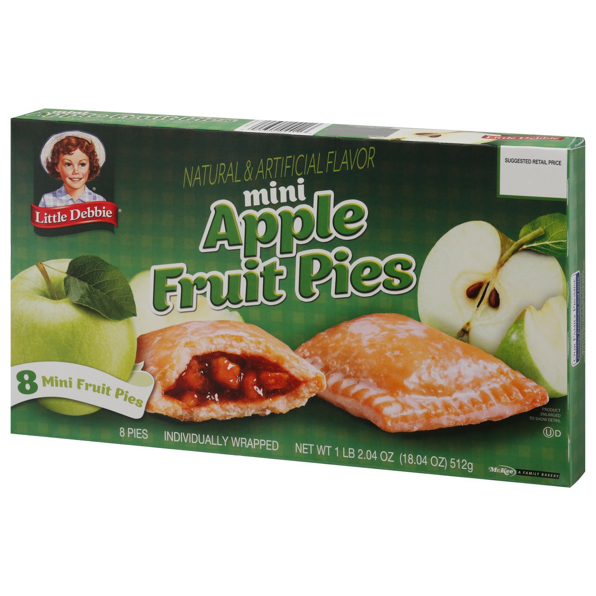 slide 4 of 14, Little Debbie Snack Cakes, Little Debbie Family Pack Fruit Pies (Apple), 8 ct