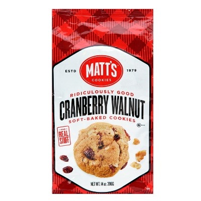 slide 1 of 1, Matt's Cranberry Walnut Softbaked Cookies, 14 oz