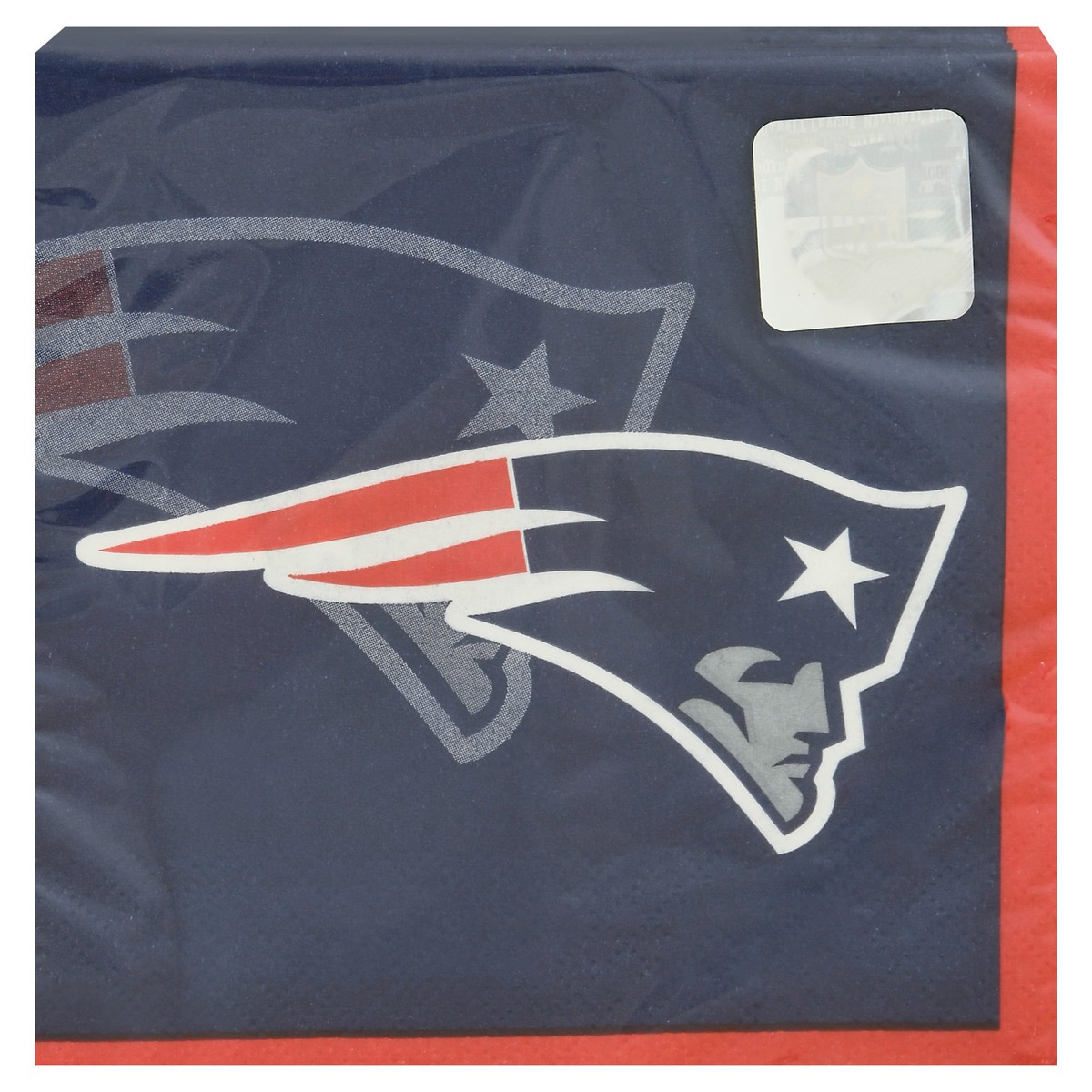 slide 12 of 12, NFL Patriots Beverage Napkins, 1 ct