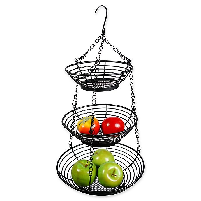 slide 2 of 2, SALT Metal Wire 3-Tier Hanging Basket, 1 ct