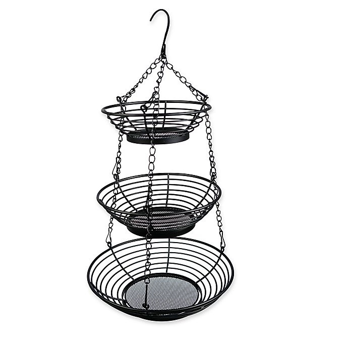 slide 1 of 2, SALT Metal Wire 3-Tier Hanging Basket, 1 ct