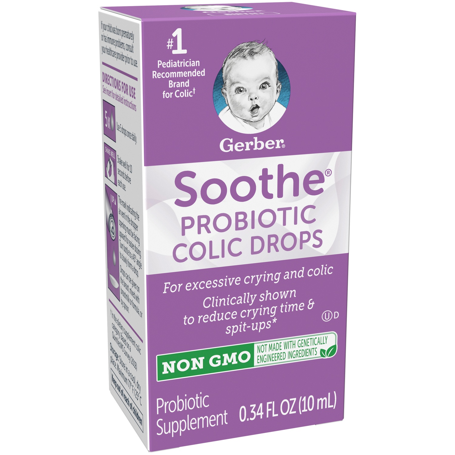 Gerber Soothe Probiotic Colic Drops 0.34 fl oz Shipt