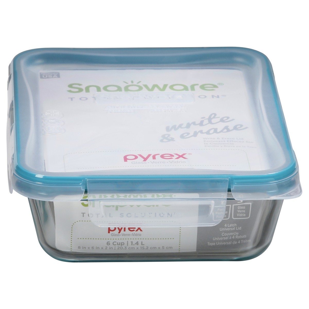 slide 1 of 2, Snapware Total Solution Pyrex 6 Cup Glass Container 1 ea, 1 ct