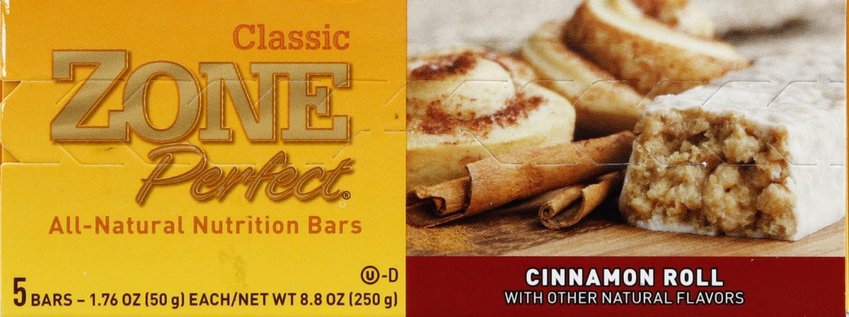 slide 2 of 6, Zone Perfect Cinnamon Roll Nutrition Bars, 5 ct; 1.76 oz