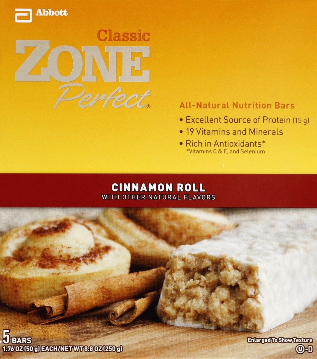 slide 5 of 6, Zone Perfect Cinnamon Roll Nutrition Bars, 5 ct; 1.76 oz