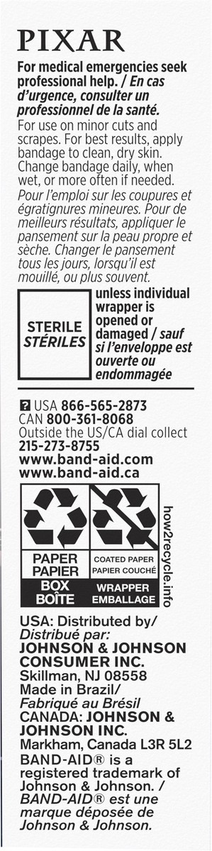 slide 3 of 8, BAND-AID Adhesive Bandages for Minor Cuts & Scrapes, Wound Care Featuring Disney/Pixar Lightyear Characters for Kids and Toddlers, Assorted Sizes 20 ct, 20 ct