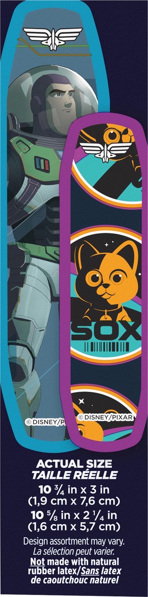 slide 4 of 8, BAND-AID Adhesive Bandages for Minor Cuts & Scrapes, Wound Care Featuring Disney/Pixar Lightyear Characters for Kids and Toddlers, Assorted Sizes 20 ct, 20 ct