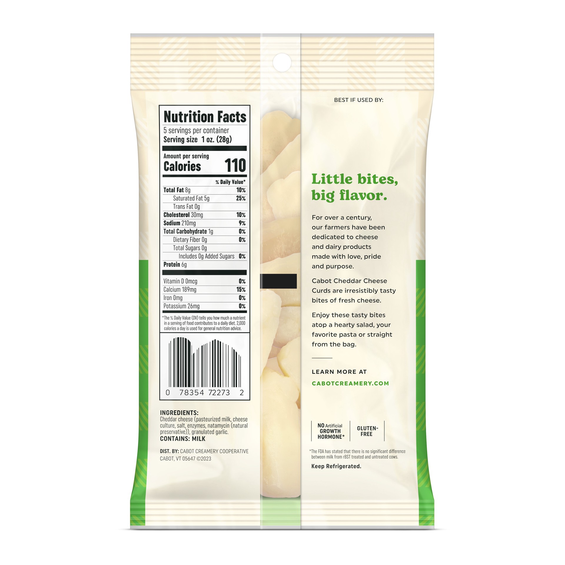 slide 2 of 5, 12/5Oz Garlic Cheese Curds, 5 oz