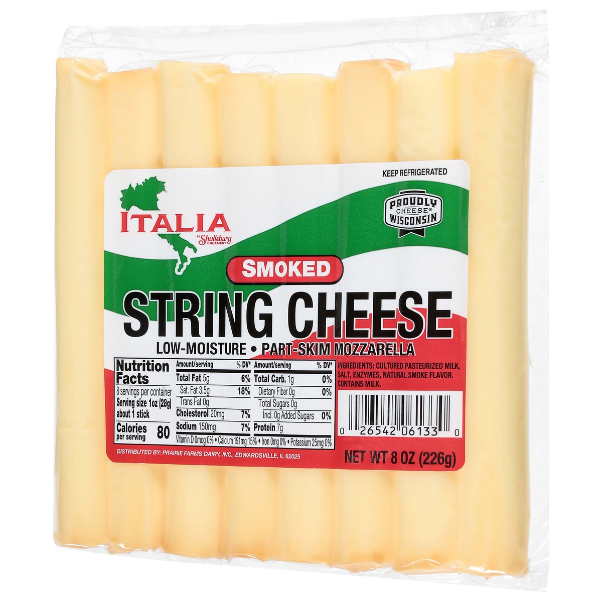 slide 2 of 4, Shullsburg Italia Smoked Natural Wisconsin String Cheese, 8 oz