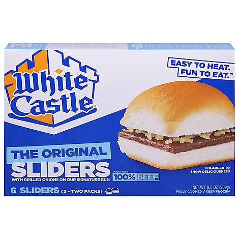 slide 1 of 1, White Castle Microwaveable Hamburgers - 6 Count, 6 ct